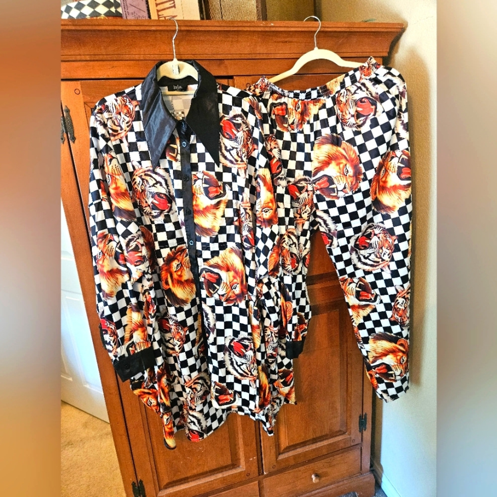 Dressed In LALA. Tiger matched top and pants